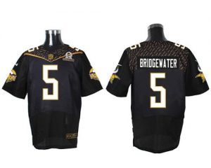 Nike Vikings #5 Teddy Bridgewater Black 2016 Pro Bowl Men's Stitched NFL Elite Jersey