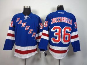 Rangers #36 Mats Zuccarello Blue Home Stitched NHL Jersey