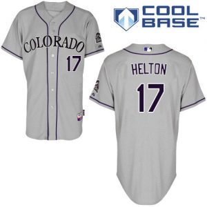 Rockies #17 Todd Helton Grey Road Women's Stitched MLB Jersey