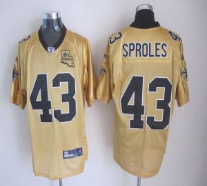 Saints #43 Darren Sproles Gold Stitched NFL Jersey