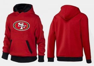 San Francisco 49ers Logo Pullover Hoodie Red & Black