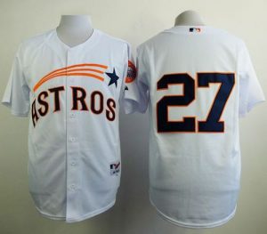 Astros #27 Jose Altuve White 1965 Turn Back The Clock Stitched MLB Jersey