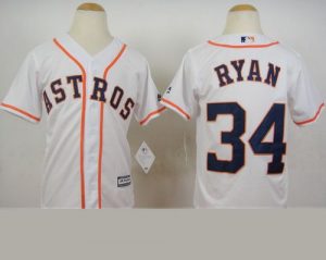 Astros #34 Nolan Ryan White Cool Base Stitched Youth MLB Jersey