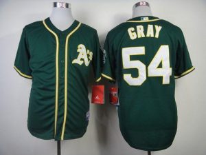 Athletics #54 Sonny Gray Green Cool Base Stitched MLB Jersey