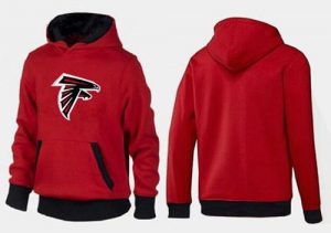 Atlanta Falcons Logo Pullover Hoodie Red & Black