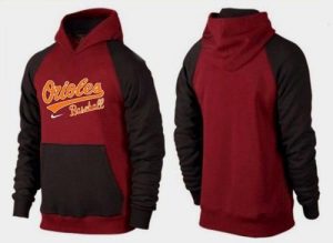 Baltimore Orioles Pullover Hoodie Burgundy Red & Black