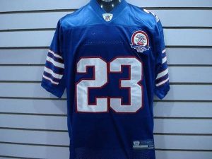 Bills #23 Marshawn Lynch Baby Blue AFL 50th Anniversary Patch Stitched NFL Jersey