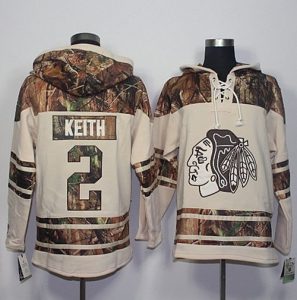 Blackhawks #2 Duncan Keith Cream Camo Stitched NHL Jersey