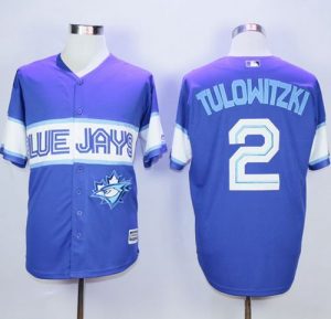 Blue Jays #2 Troy Tulowitzki Blue Exclusive New Cool Base Stitched MLB Jersey