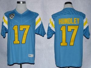 Bruins #17 Brett Hundley Blue PAC-12 Patch Stitched NCAA Jersey