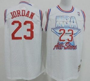 Bulls #23 Michael Jordan White 1992 All Star Stitched NBA Jersey