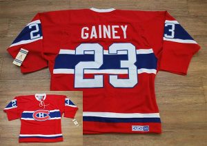 Canadiens #23 Bob Gainey Embroidered Red CH CCM Throwback NHL Jersey