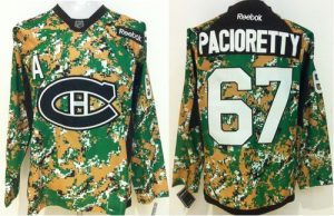 Canadiens #67 Max Pacioretty Camo Veterans Day Practice Stitched NHL Jersey