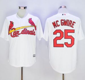 Cardinals #25 Mark McGwire White New Cool Base Stitched MLB Jersey