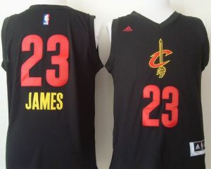 Cavaliers #23 LeBron James Black New Fashion Stitched NBA Jersey