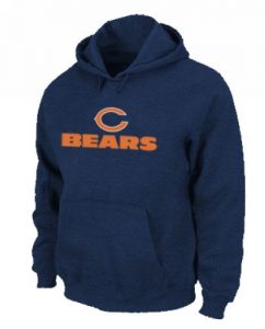 Chicago Bears Sideline Legend Authentic Logo Pullover Hoodie Dark Blue