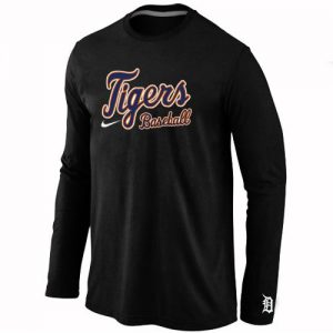 Detroit Tigers Long Sleeve MLB T-Shirt Black