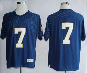 Fighting Irish #7 Stephon Tuitt Navy Blue Stitched NCAA Jersey