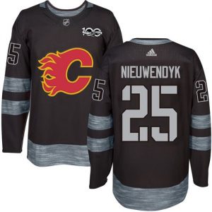 Flames #25 Joe Nieuwendyk Black 1917-2017 100th Anniversary Stitched NHL Jersey