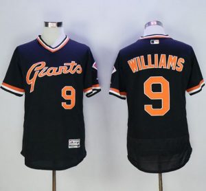 Giants #9 Matt Williams Black Flexbase Authentic Collection Cooperstown Stitched MLB Jersey