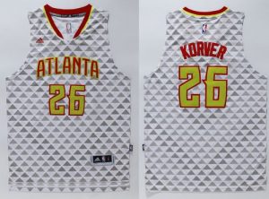 Hawks #26 Kyle Korver White Swingman Stitched NBA Jersey