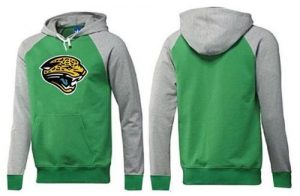 Jacksonville Jaguars Logo Pullover Hoodie Green & Grey