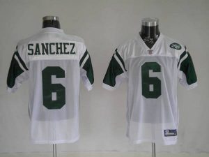 Jets Mark Sanchez #6 Stitched White NFL Jersey