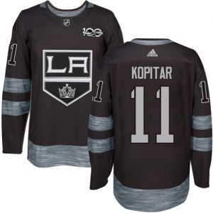 Kings #11 Anze Kopitar Black 1917-2017 100th Anniversary Stitched NHL Jersey