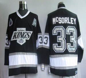 Kings #33 Martin McSorley Black CCM Throwback Embroidered NHL Jersey