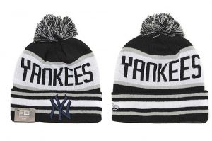 MLB New York Yankees Logo Stitched Knit Hat 009