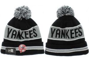 MLB New York Yankees Logo Stitched Knit Hat 010