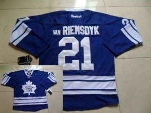 Maple Leafs #21 James Van Riemsdyk Blue Third Embroidered NHL Jersey