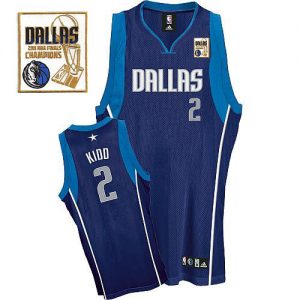 Mavericks 2011 Champion Patch #2 Jason Kidd Blue Stitched NBA Jersey