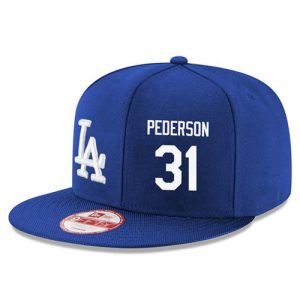 Men's Los Angeles Dodgers #31 Joc Pederson Stitched New Era Royal Blue 9FIFTY Snapback Adjustable Hat