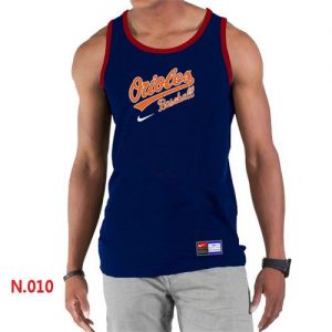 Men's Nike Baltimore Orioles Home Practice Tank Top Blue