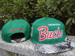 Mitchell and Ness NBA Milwaukee Bucks Stitched Snapback Hats 002