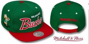 Mitchell and Ness NBA Milwaukee Bucks Stitched Snapback Hats 006