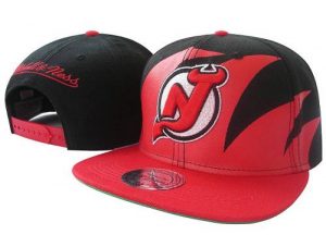 Mitchell and Ness NHL New Jersey Devils Stitched Snapback Hats 007