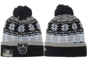 NBA Brooklyn Nets Logo Stitched Knit Beanies 014