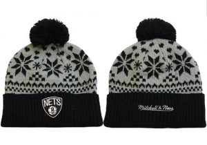 NBA Brooklyn Nets Logo Stitched Knit Beanies 019