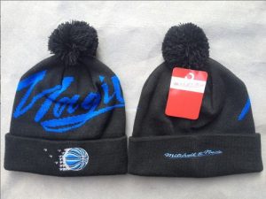 NBA Orlando Magic Mitchell and Ness Logo Stitched Knit Beanies 003