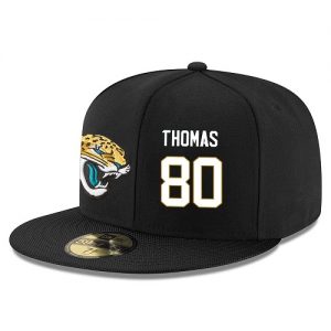 NFL Jacksonville Jaguars #80 Julius Thomas Snapback Adjustable Stitched Player Hat - Black White