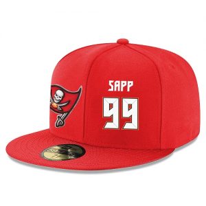 NFL Tampa Bay Buccaneers #99 Warren Sapp Snapback Adjustable Stitched Player Hat - Red White