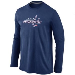 NHL Washington Capitals Big & Tall Logo Long Sleeve T-Shirt Dark Blue