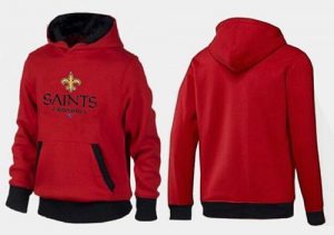 New Orleans Saints Critical Victory Pullover Hoodie Red & Black