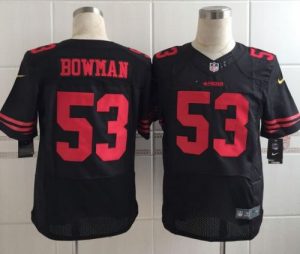 Nike 49ers #53 NaVorro Bowman Black Alternate Men's Stitched NFL Elite Jersey