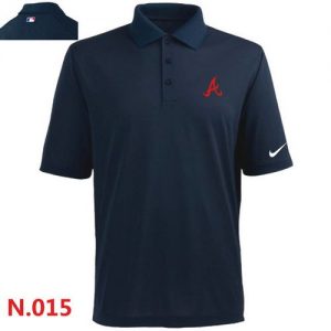 Nike Atlanta Braves 2014 Players Performance Polo Dark Blue