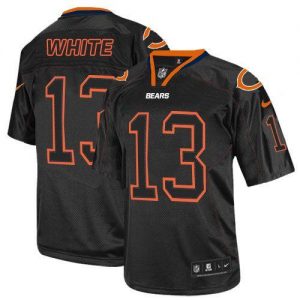 Nike Bears #13 Kevin White Lights Out Black Men's Stitched NFL Elite Jersey