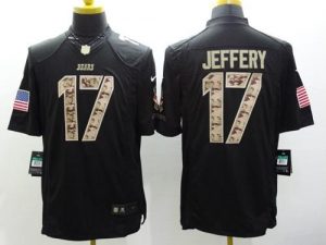 Nike Bears #17 Alshon Jeffery Black Men's Stitched NFL Limited Salute to Service Jersey