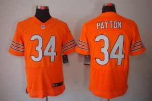 Nike Bears #34 Walter Payton Orange Alternate Men's Embroidered NFL Elite Jersey